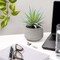 Farmhouse Artificial Plant | Fake Plant | Artificial Succulent in Pot | Fake Succulent | Faux Plant Indoor | Faux Succulent in Pot for Desk Decor